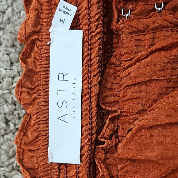 Astr Amber Sweetheart Neck Smocked Long Sleeve Corset with Puff Sleeves - Picture 7 of 9